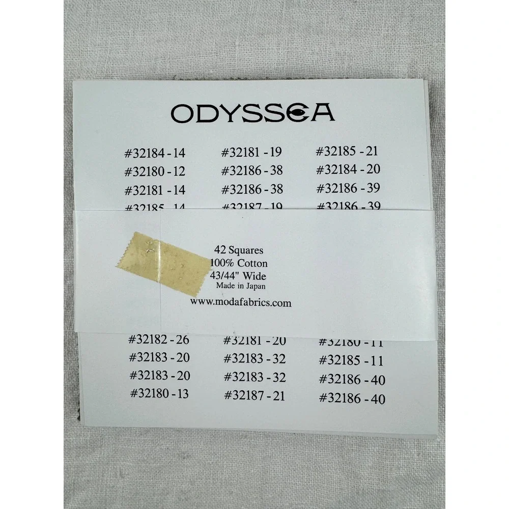 Moda Odyssea Charm Pack MoMo 42 Cotton Squares 5in Floral Quilt Fabric OOP 32180